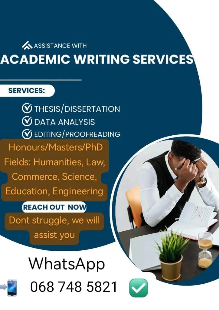 _El_tlou's tweet photo. If you need help with Research Proposal/Dissertation/Assignment in Honours,MBA,LLM, MSc,MA,Mcom,PhD
Let professionals assist you with Writing, Editing & Data Analysis
WhatsApp๐ฒ0687485821โ
๐ฟ๐ฆ
#TheRealFoodMarket hashtag draw liema #Wits #Unisa #UKZN Bravo #RunningWithTumiSole https://t.co/gU5FCRjmZw