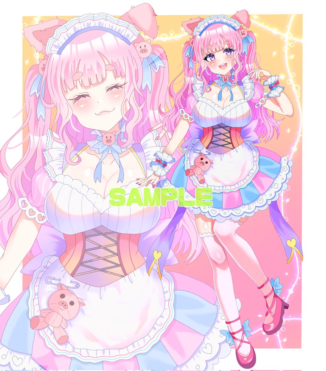 ご依頼でした〜!✨
キャラデザから考えさせていただきました!🐷さんの女の子!⸜(*ˊᗜˋ*)⸝
とっても喜んでもらえてHappy🩷✨

ご依頼ありがとうございました😌😌 