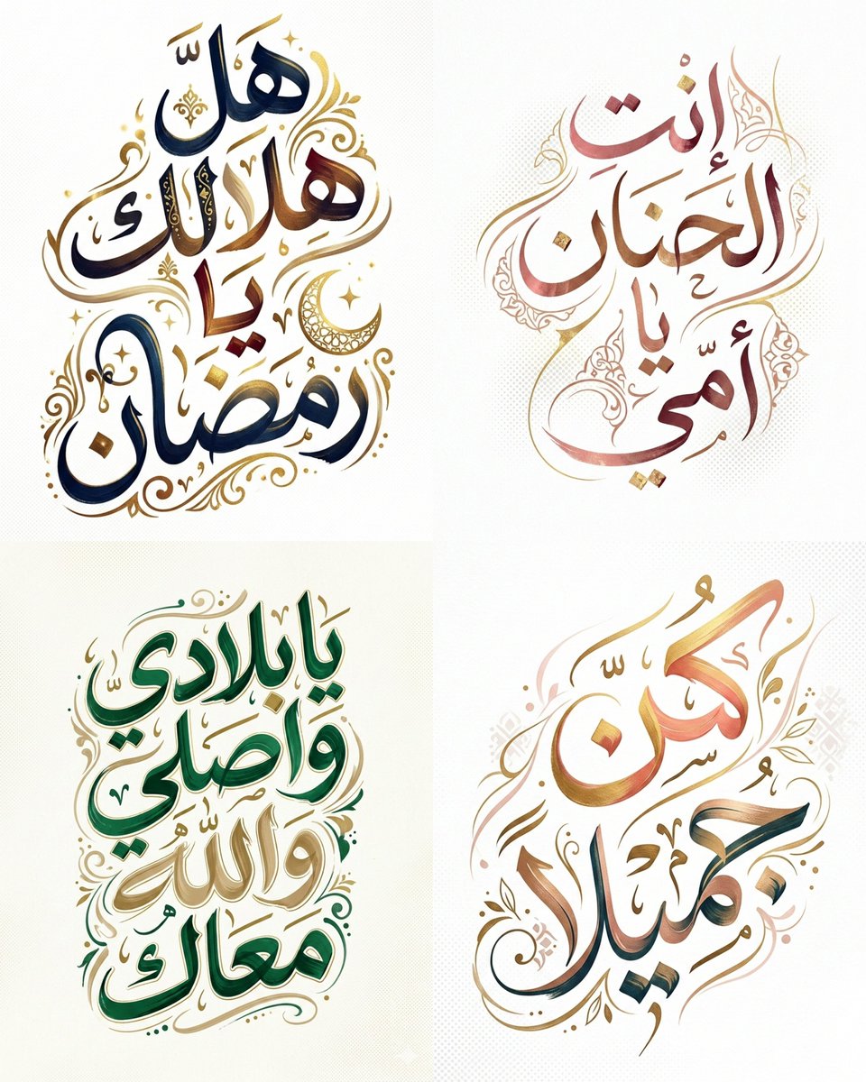 الخط الحر بيغير مفهوم التصاميم عندك وهذا البرومبت اللي سويته لك بيرفع امكانياتك بالتصاميم حرفيا 😍🔥

اتمنى اشوف تجاربكم احس بتطلعون بشي مذهل وش اول جملة او كلمة بتسوونها؟ 👀

البرومبت بالتعليق الجاي ⬇️