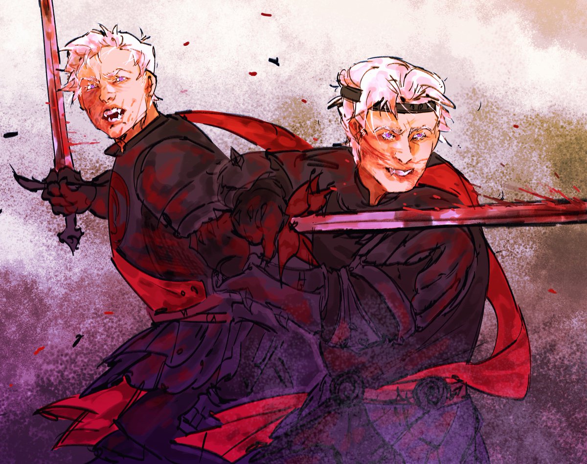 Third Blackfyre Rebellion sketch i did. Both Aerion n Egg fighting side by side for once (maybe Dunk was there too) so like a reunion 😯
#AKOTSK