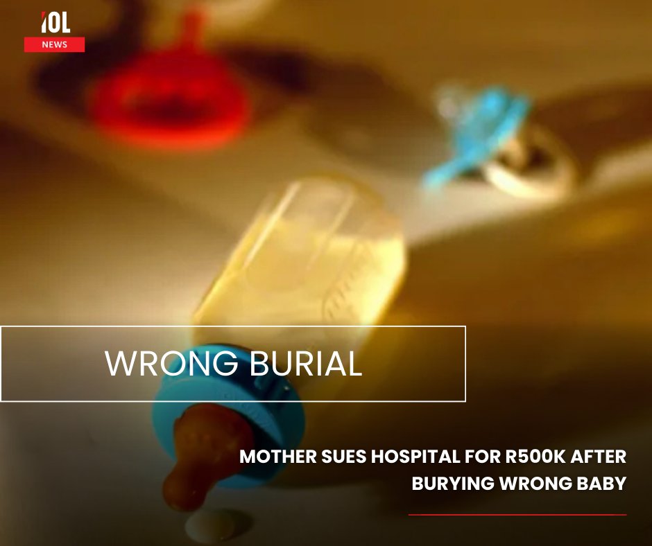 IOL's tweet image. A grieving mother is suing a North West hospital and provincial health officials for R500,000 after undertakers mistakenly removed and buried the wrong baby during Covid‑19 chaos.
#SouthAfrica #CourtCase #HospitalNegligence #Covid19
Read on tinyurl.com/wu6wt5f9