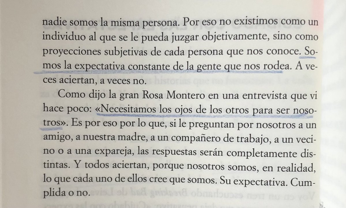 «Somos la expectativa constante de la gente que nos rodea».