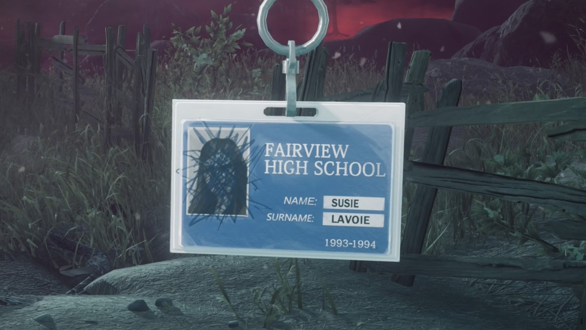 スージーの学生証からわかること
本名：スージー・ラヴォア
カナダ在住だし苗字的にフランス系かな
高校：フェアヴューハイスクール
証明書の有効期限：1993-1994
当時17歳くらいと仮定すると1977年生まれと推測