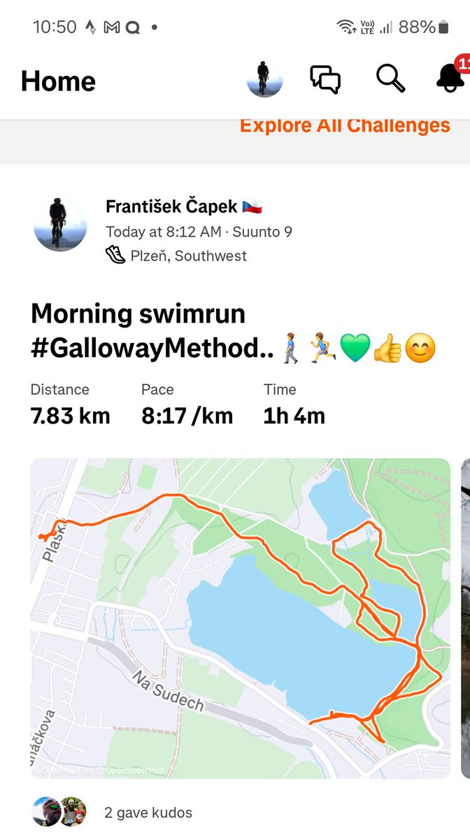 seniortour2000's tweet photo. Ranní Bolevák.. #swimrun #GallowayMethod #otuztrup #OpenWaterSwimming #swimsolo #wildswimming #Suunto9 #VivoactiveHR #FanoushiToDas 🚶♂️🏃♂️🏊♂️💙💚👍😊 https://t.co/E0xSKBW1ug