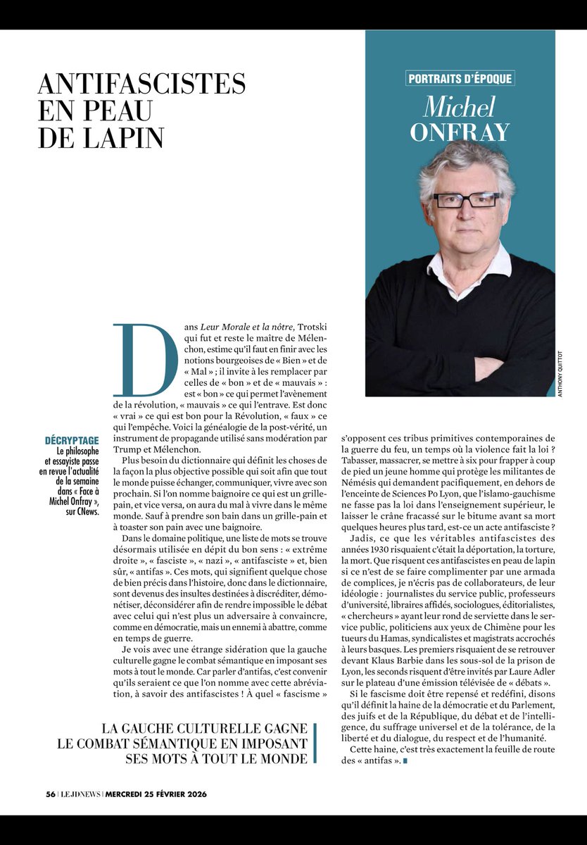 datra71's tweet photo. Comme souvent, les mots clairs et vrais de Michel Onfray sur les impostures, criminelles en l’occurrence https://t.co/QH9udwIqNP