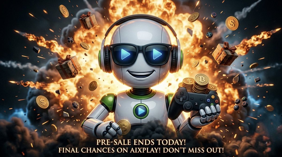 AiXovia's tweet photo. Today marks a critical milestone .

The Aixplay presale officially ends today. This special early access phase, created for those who wanted to join the project at its earliest stage, is now coming to a close. The strong interest and support from the community throughout the presale have clearly demonstrated the project’s powerful potential.

By combining Web3 and gaming, this vision offers an opportunity to be part of the ecosystem from the very beginning and benefit from early-stage advantages. With the presale ending, the next phase will focus on new developments, partnerships, and key milestones outlined in the roadmap.

If you’re still considering joining, time is running out. Today could be your last opportunity to take that step.

🔗 https://t.co/9oCorAdf1q
🔗 https://t.co/V4BwbuFk9h