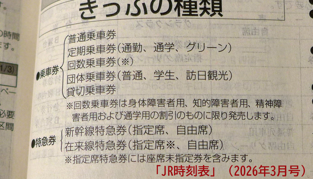 往復乗車券と連続乗車券が3/13で廃止されます。 連続乗車券は頼むもの