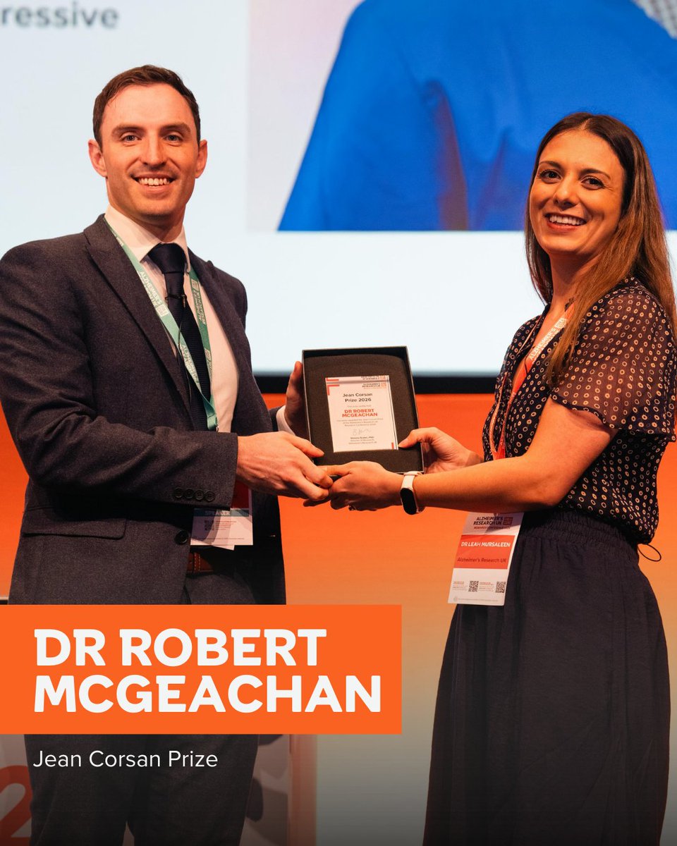 AlzResearchUK's tweet image. Celebrities are preparing their speeches for this year’s Oscars, but we are celebrating a different kind of brilliance at #ARUKConf. Our incredible dementia researchers' work is truly award-worthy. Join us in congratulating them 👏

David Hague Early-Career Investigator of the