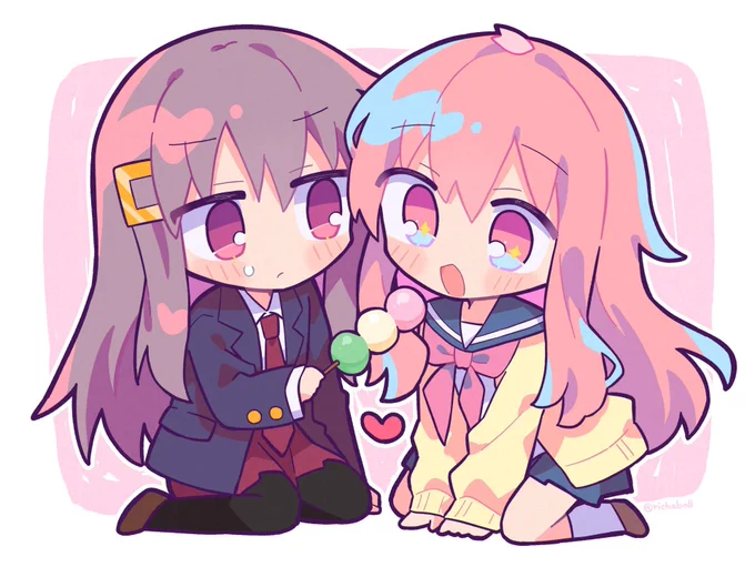 #自分で生み出した一次創作オリジナルキャラを流そう よく描いてる子、さくらちゃんとくるみちゃん