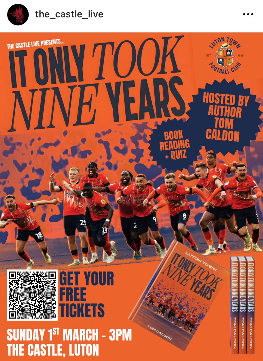 TomCaldon's tweet photo. Join me at The Castle for a Luton Town quiz at 3pm today!

A welcome opportunity to reminisce and reflect on better days.

#COYH #LTFC https://t.co/RRpnHXKJIQ
