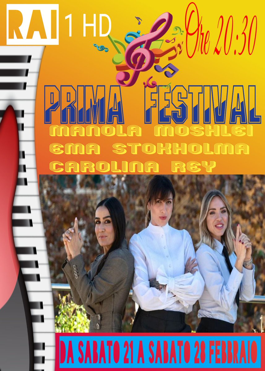 gianlu_79's tweet photo. Complimenti a @RaiUno @SanremoRai @ManolaMoslehi @emastokholma @Carolinareyrey per la Vittoria con 8.084.000 40,36% #PrimaFestival #Sanremo2026 🎼🎙️🎵🎶💐 https://t.co/NLoaBbKyfL