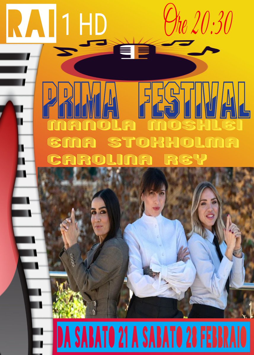 gianlu_79's tweet photo. Complimenti a @RaiUno @SanremoRai @ManolaMoslehi @emastokholma @Carolinareyrey per la Vittoria con 8.084.000 40,36% #PrimaFestival #Sanremo2026 🎼🎙️🎵🎶💐 https://t.co/NLoaBbKyfL
