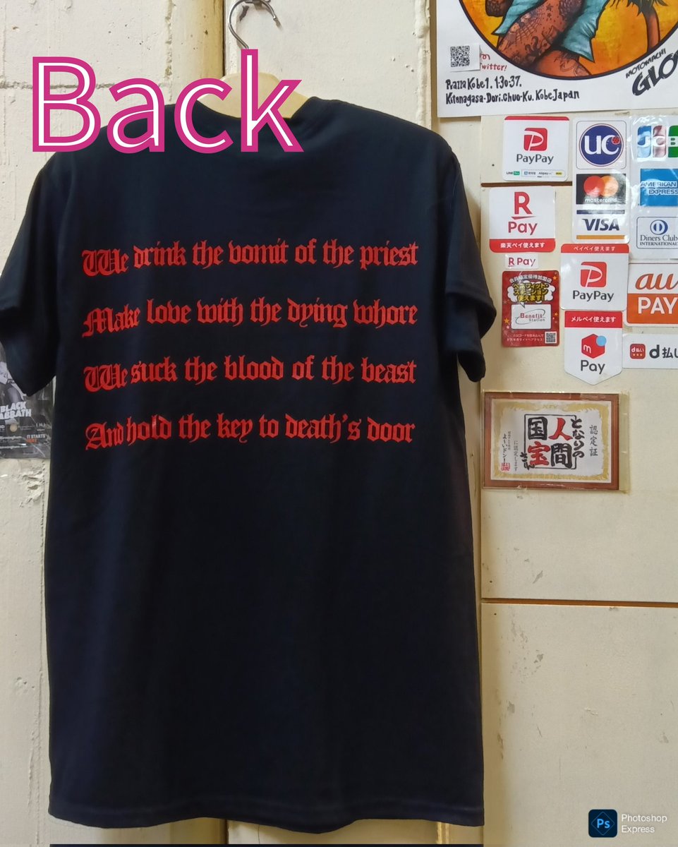 GMotomachi's tweet photo. #VENOM, #ヴェノム, #正規商品,BLACK METAL,Front& #BackPrint, #オフィシャル, #公式, #ライセンス, #神戸, #三宮高架下, #ピアザ神戸, #メタルTシャツ, #ロックTシャツ, #バンドTシャツ | #MOTOMACHIGLOBE三宮( #元町GLOBE三宮)
⬇⬇⬇⬇⬇ https://t.co/JRN7wGq5nJ https://t.co/CDQlLSBWpl