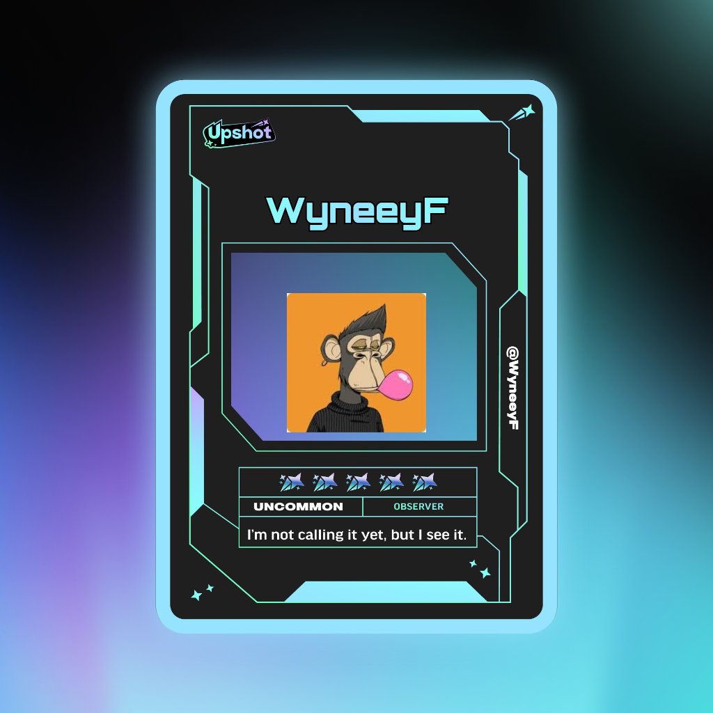 WyneeyF's tweet photo. Just ripped my Predictor Card!

Ready to claim instant cash prizes, free packs and more.

Welcome to Prediction Play on @upshot_cards

Your turn
https://t.co/XMPdKAIHBm https://t.co/Nyw1btNNGz