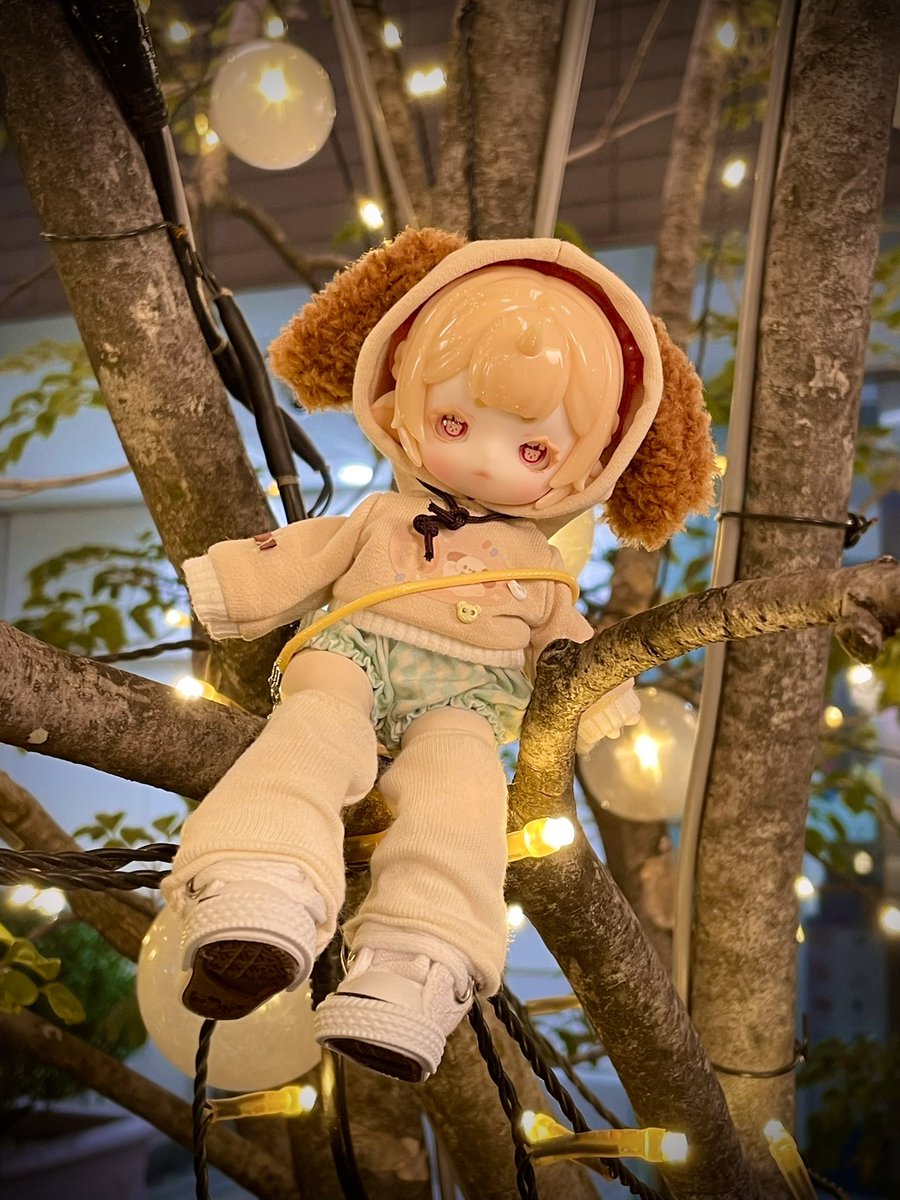 dollsk05's tweet photo. ふわふわわんこパーカー🐶🧡 https://t.co/aGzoZG8Abe