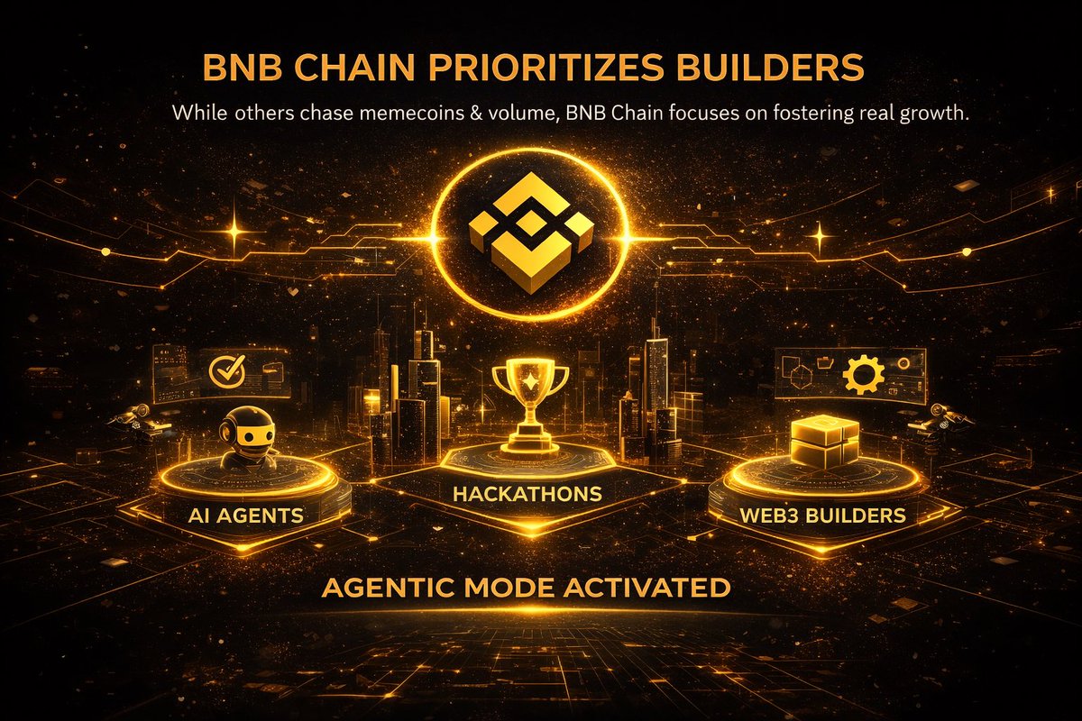 Many people don’t understand why BNB Chain is my favorite chain.

While other networks focus on memecoin volume and short-term hype, BNB Chain continues to prioritize builders, infrastructure, and long-term ecosystem growth.

Just look at what’s happening:

🔸 Good Vibes Only