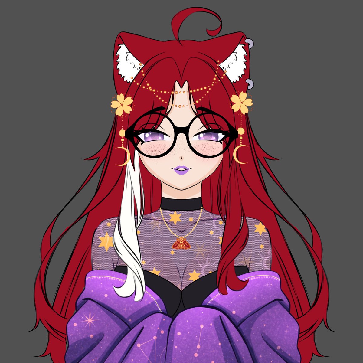 yoki_emote's tweet photo. WIP 💜
The draft is completely ready, now you can slowly move towards the final version 💫

#vtuber #pngmodel #twitch https://t.co/pNGv3oTUh3