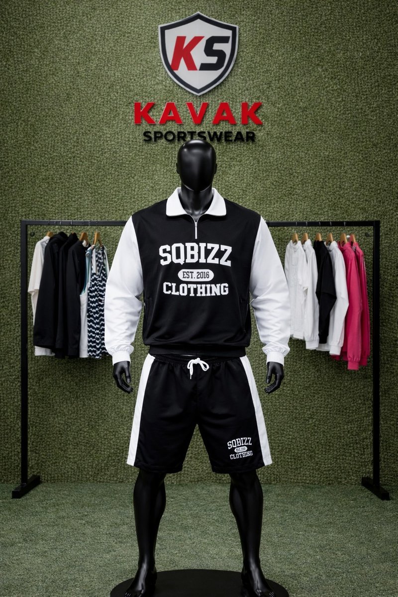 kavaksportswear's tweet image. Kavak Sportswear Varsity Athletic Set
This black and white varsity-inspired outfit features bold front branding with a clean, athletic finish.
#KavakSportswear #VarsityStyle #AthleticWear
#BlackWhiteFashion #MensActivewear #TrainingLook