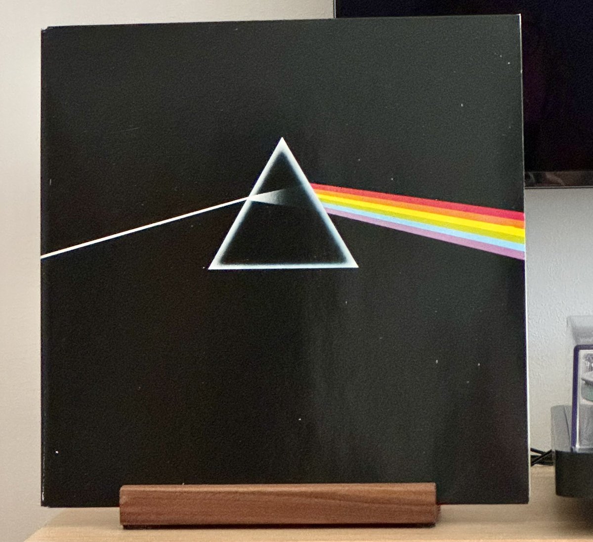 "The Dark Side of the Moon" is the 8th studio album by #PinkFloyd It was released on March 1, 1973. Happy 53th Anniversary 🥳🥳🥳