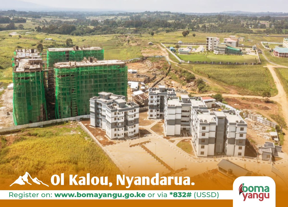Blury_xl's tweet photo. In Ol Kalou, the Olkalau Estate introduces integrated housing with schools, parking, green spaces, and commercial areas fostering secure community centered living environments. Building Dreams #MurimaRising Boma Yangu Kikuyu https://t.co/GVBuWgAWGy