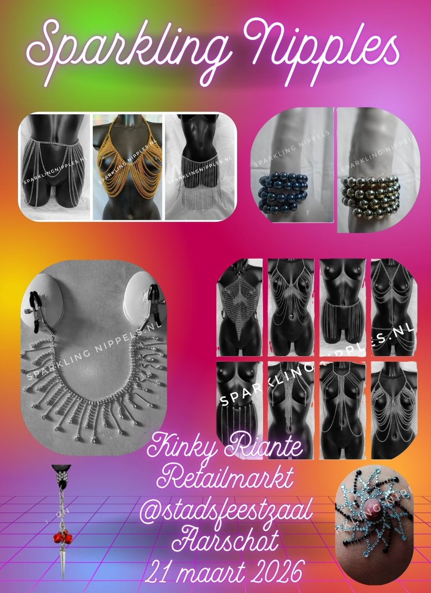 SparklingNipple's tweet photo. #agenda
21 maart kinky markt in #Aarschot..
Wie zien we daar???
Twijfel je of iets bij je past...spreek ons aan, komt het helemaal goed.
#sale
#markt
#kinkymarkt
#volgers https://t.co/i0PgceOZyH