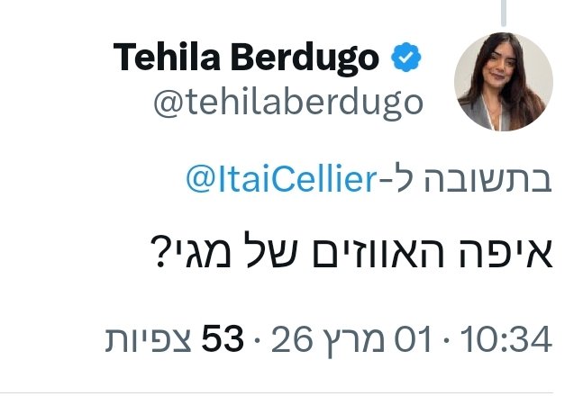מגי אוצרי tweet media
