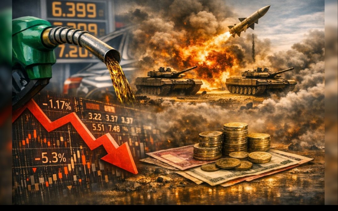 Boldtrending's tweet photo. 🥇 Gold & Silver: Surge as safe haven demand spikes
🛢 Crude Oil: Prices up sharply on supply disruption fears
📉 Stocks: Equities under pressure, volatility rising
📈 Energy & Defence: Relative strength seen amid risk-off mode
#IranWar #Markets #Gold #Silver #CrudeOil #Equities #SafeHaven #Investing #OilPrices #StockMarket #GlobalEconomy