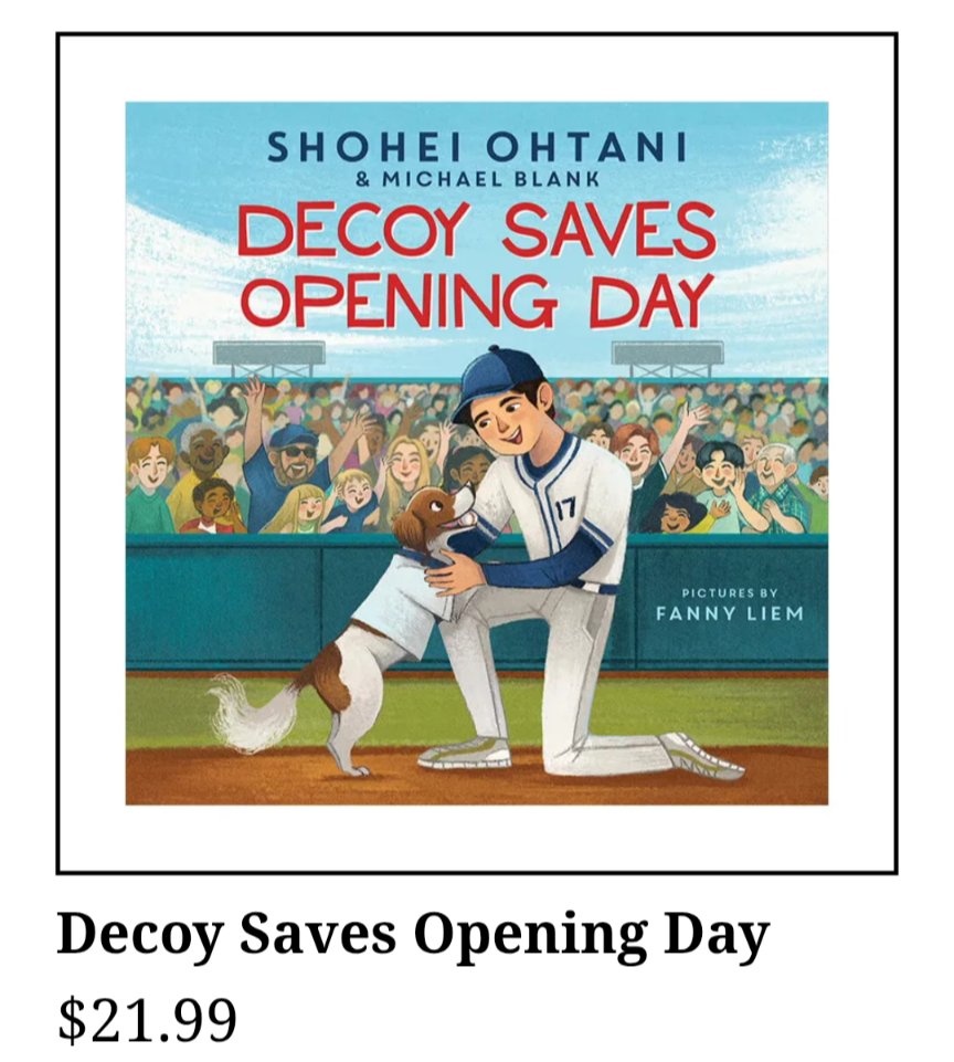 大谷翔平の愛犬 デコピン Decoy Saves Opening Day（邦題＝デコピンの