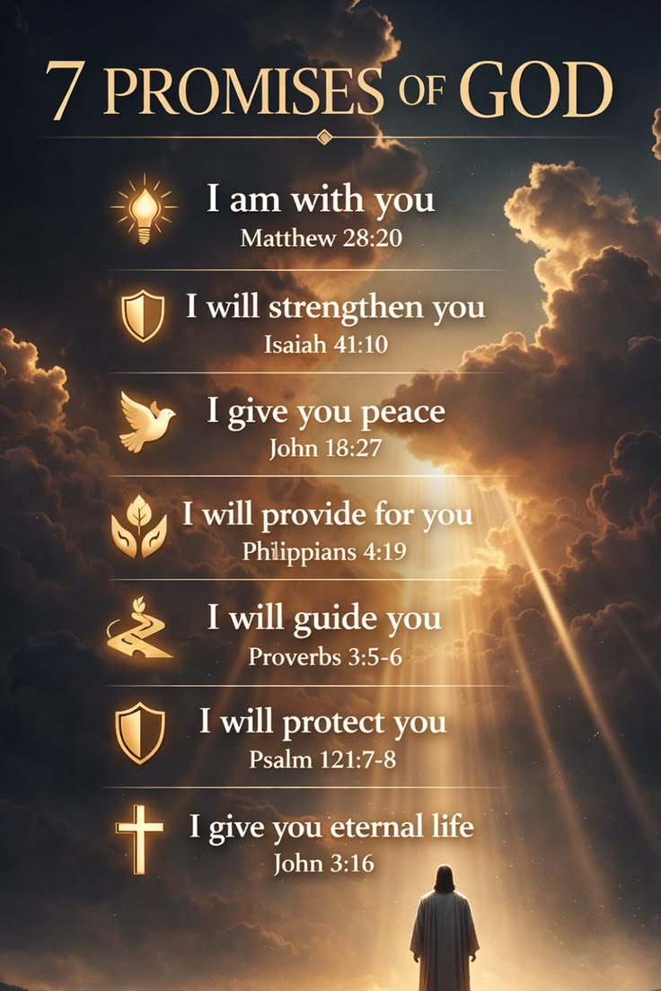 7 promises of Jesus ✝️🙏