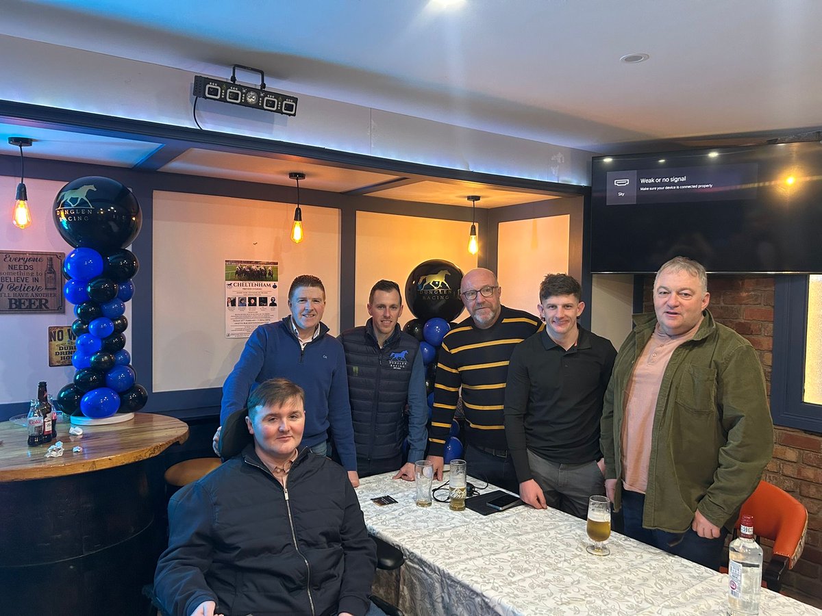 DunglenRacing's tweet photo. A huge thank you to everyone who joined us for our Cheltenham Preview Night — what a fantastic evening!

A special thanks to @GriffinEoin and @RickyDoyle94 we really appreciate all the support and hope you enjoyed it as much as we did. Roll on Cheltenham! 🔵⚫️🍀 https://t.co/5NVqkSLzJ5