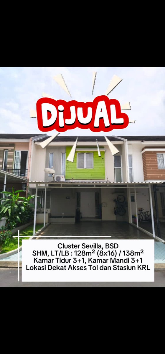 abproperty68's tweet photo. Hubungi : https://t.co/zlVO9wjojs
#jualrumah #bsd #rumahbsd https://t.co/DHevTUVuyt