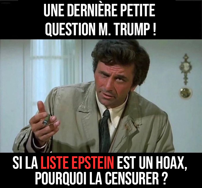 Si la liste #Epstein est un Hoax, pourquoi la censurer ?
<a href="/realDonaldTrump/">Donald J. Trump</a> est un traître, un escroc et un criminel de guerre.