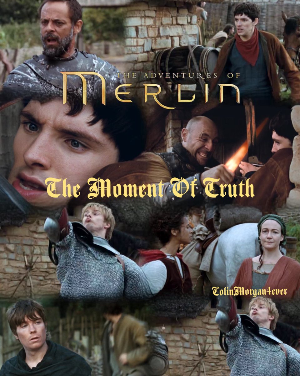CMagnumfan's tweet photo. #posterdesign of every episode of #MerlinTvSeries now with 14/38 season 1 episode 10 #TheMomentOfTruth aired on the 22nd November 2008 #Kanen starts his attack on Ealdor whilst #Merlin #Hunith #Arthur #William #Gwen fight the attack. #MerlinBBC #MissingMerlin #ColinMorgan #BradleyJames #CarolineFaber #AngelCoulby #JoeDempsie #AlaxanderSiddig