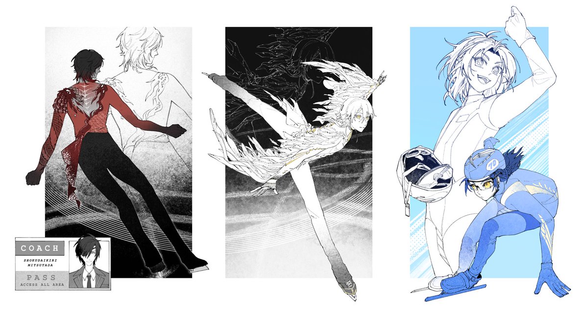 氷上AUの伊達組❄️

フィギュアとショートトラック、
それぞれの氷で生きてる感じが出てたら嬉しいです(´▽｀)