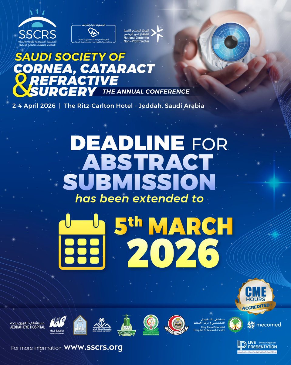 جمعية القرنية والماء الأبيض وتصحيح الإبصار SSCRS tweet media