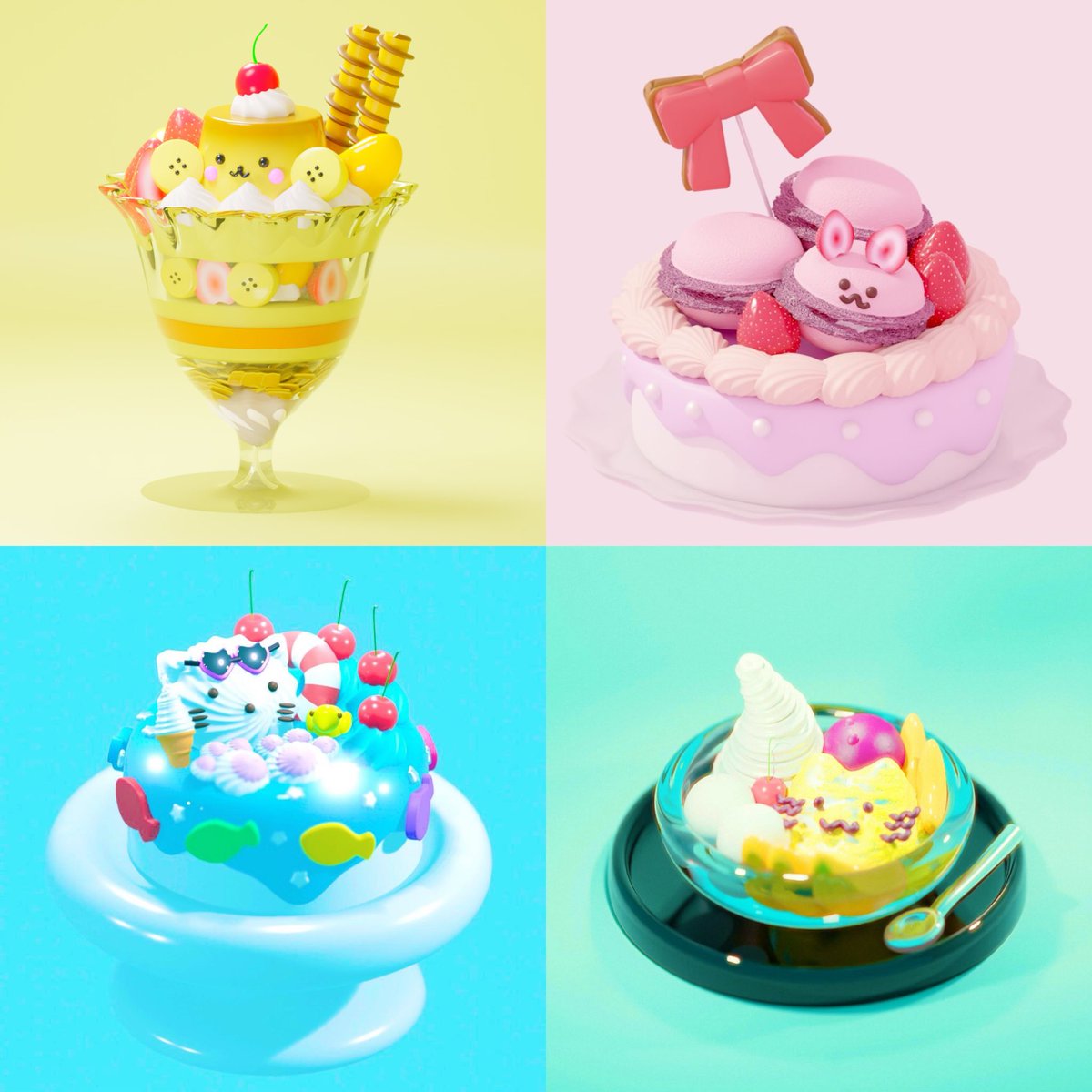 Flapoo3dcg's tweet photo. あにまるずʕ•ᴥ•ʔ🐵🐰🐻‍❄️😺
#blender #b3d #3DCG #FLAPOO https://t.co/6iDXOigY4k