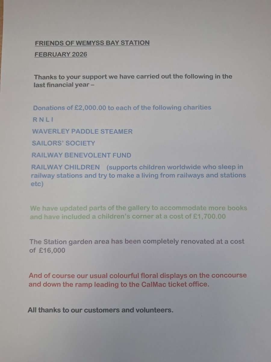 Friends of Wemyss Bay Station tweet media