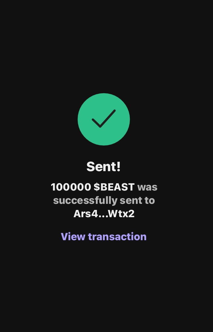 Beast coin tweet media