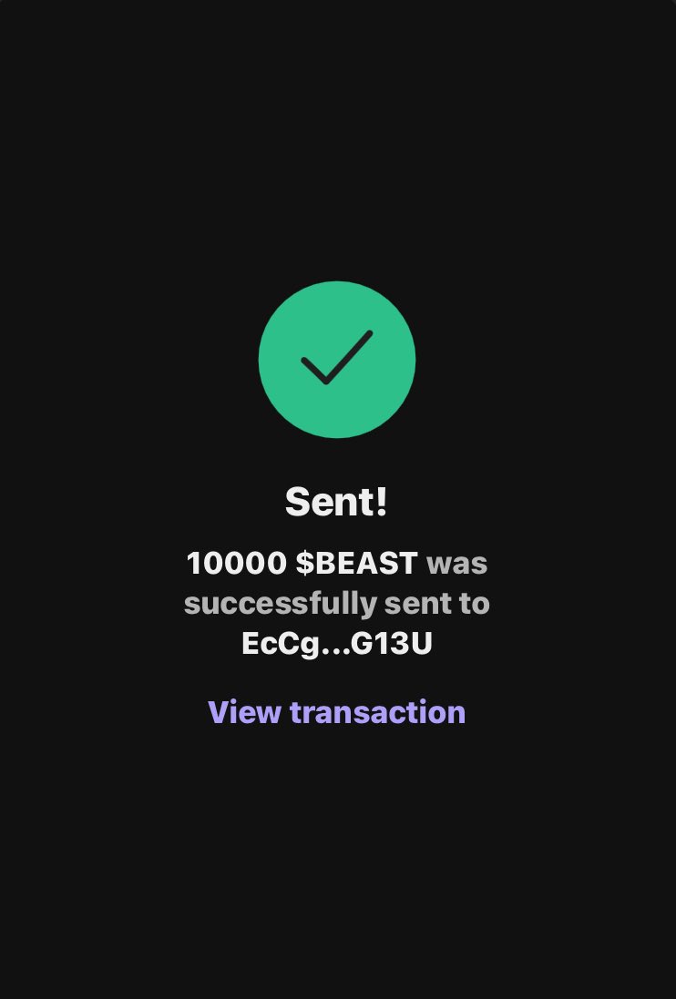 Beast coin tweet media