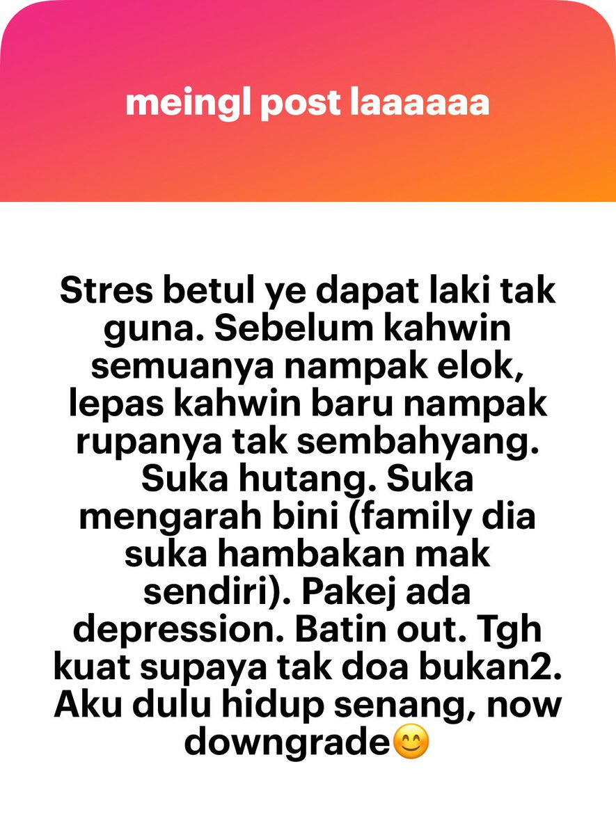 Janji tinggi 175 kan sis