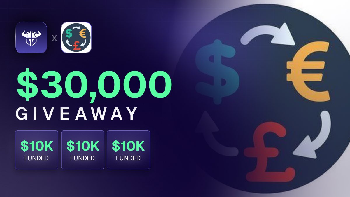 Giveaway !!!  🎁

3 X 10k account 

To enter follow 👇

> follow <a href="/atsfunded/">ATS Funded</a> , <a href="/Abubakariguri/">Guri~FX</a> 

> sign up at app.atsfunded.com

> join discord.gg/atsfunded

Also follow 👇

<a href="/Awelmo1/">Awelmo</a> , <a href="/gbutemu/">Mr. Incredible 😎</a> , <a href="/ictwizard_/">🧙</a> , <a href="/edemolafx/">edeFx</a> 

Like and retweet 

Tag 3 friends 

End in 72 hrs