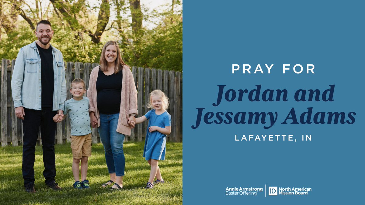 It's #AnnieArmstrong Week of Prayer Day 1⃣. 📍West Lafayette, IN. Jordan and Jessamy planted the Chapel Church and baptized 81 college students in its first year! Your generosity is more than a gift; it fuels life-change. <a href="/NAMB_SBC/">NAMB</a> #AAEO26 <a href="/sendnetwork/">Send Network</a>
