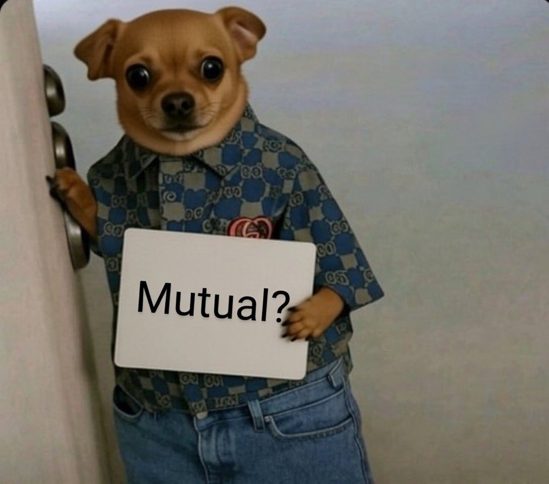 If you see this on your TL, can we be mutuals?