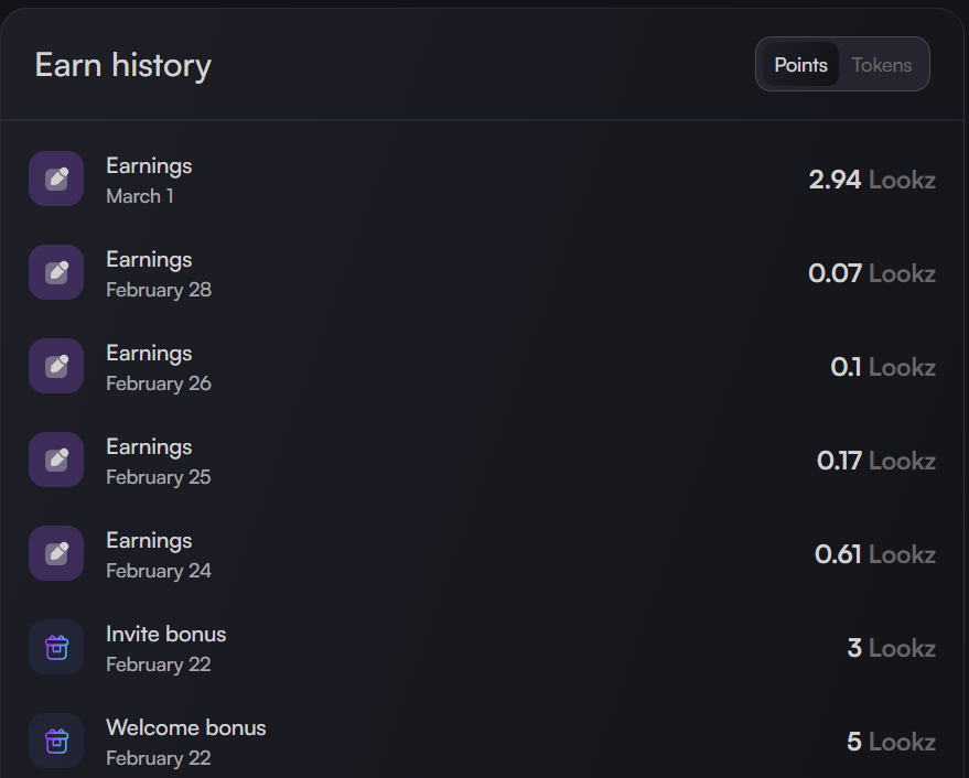 FakeKingEniac's tweet photo. I won’t tire you with long sentences.

POST , Tag @3look_io , EARN , CLAIM every 24 hours.

That’s the system,
My earnings are as shown in the image.
Join now and receive 5 LOOKZ as a welcome bonus.
Join: https://t.co/lkCMuMxUEb https://t.co/RQc9VTIS7m