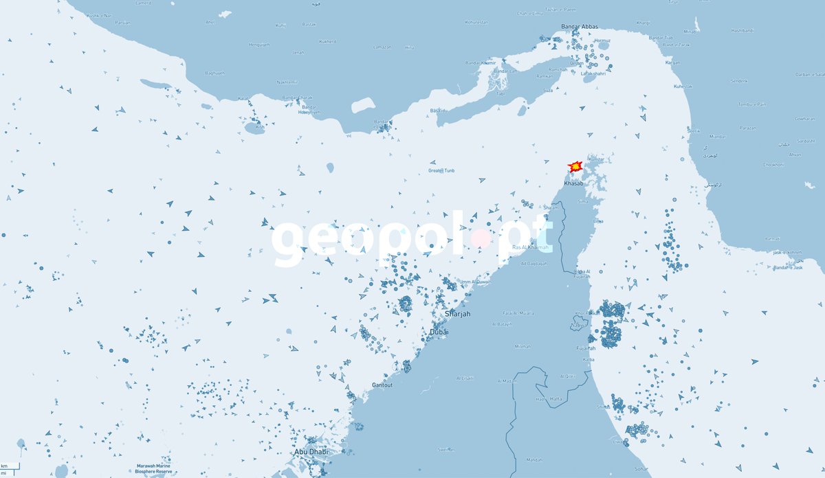 GeopolPt's tweet image. 🇮🇷🇦🇪🇴🇲🇵🇼 O Irão atacou o petroleiro Skylight, com bandeira de conveniência do Palau e propriedade da emirati Sea Force Inc., enquanto este atravessava o Estreito de Ormuz, ao largo da costa de Omã.
