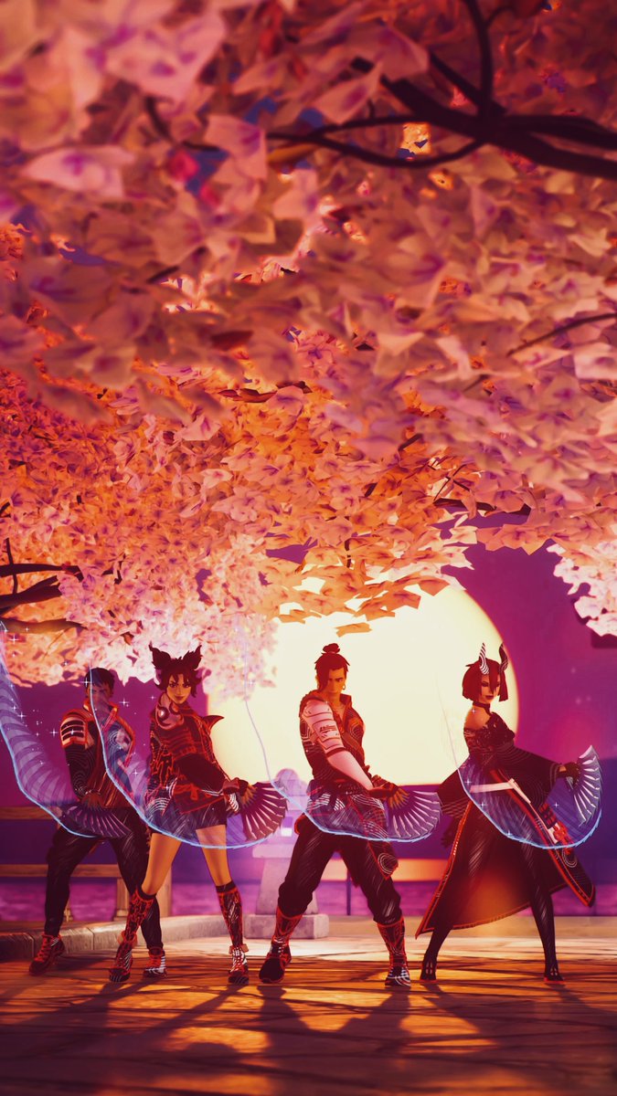 桜に包まれて夕陽とひと舞い🩰🌅 雅な時間を過ごしてきました