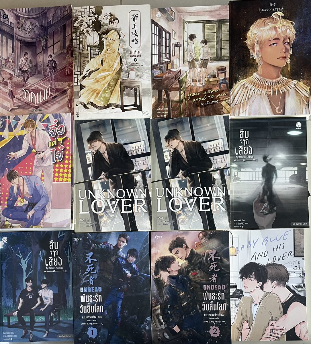 Daneunhooooo's tweet photo. [Pls RT] 

ส่งต่อนิยายวายสภาพดีครึ่งราคาทุกเล่ม📚✨

(ข้อมูลอยู่ในเมนชั่น)
#นิยายวายมือสอง #นิยายวายมือสองสภาพดี #หนังสือมือสอง #ส่งต่อนิยายวาย #นิยายวายแปลจีน #คลีโอพัตรากุกวี #จิ๋วแต่ไจ๋ #พันธะรักวันสิ้นโลก #unknownlover #เขาชื่ออันวา #สืบจากเสียง #เล่ห์กลจักรพรรดิ #จึงกล้าหาญ https://t.co/uxkkuMXxOV