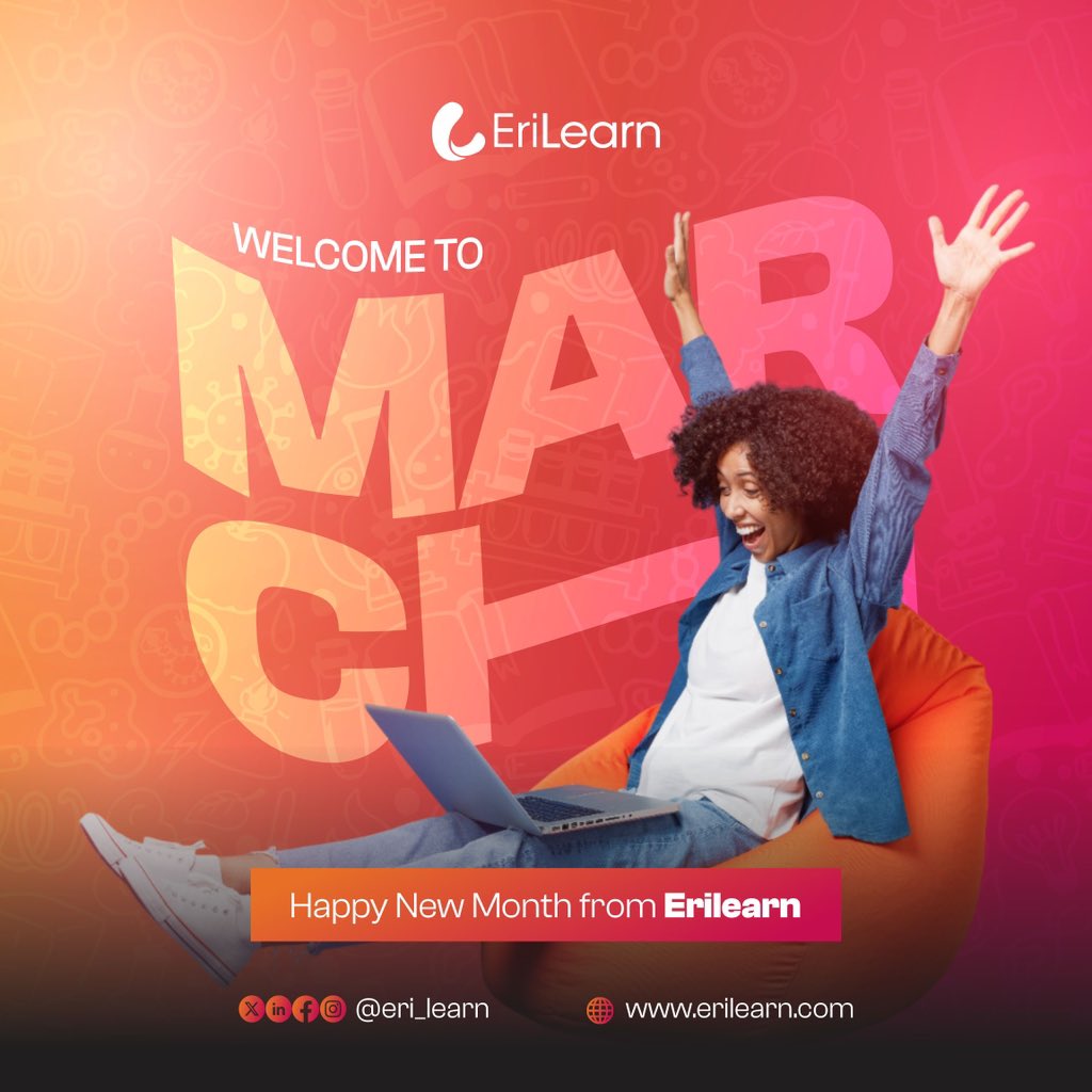 Eri_Learn's tweet photo. March just startedโฆ and so can you.
New goals. Better focus. Bigger results.
Letโs make it count.
Happy New Month from EriLearn
#HappyNewMonth #March #Growth #EriLearn #KeepLearning https://t.co/5Fsjk5qW3W