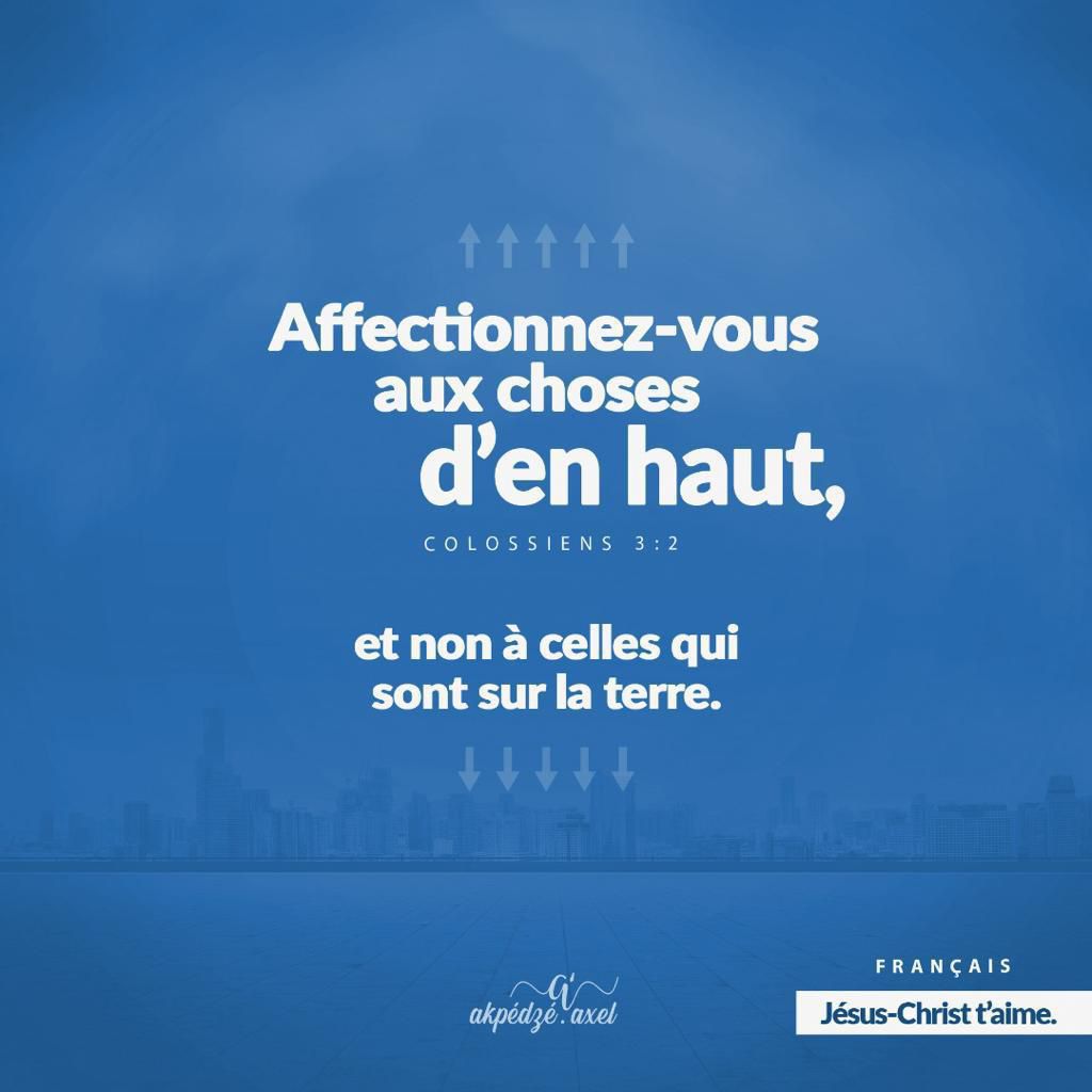 CHAP_ESTAOFATAD's tweet photo. " Affectionnez-vous aux choses d'en haut, et non à celles qui sont sur la terre."

Colossiens 3:2

#ParoledeDieu #wordofGod #cif2026 #Maisondepriere #evangelisation #fatad #estao #WordOfGodChallenge #christian https://t.co/0EkuSFtYIc