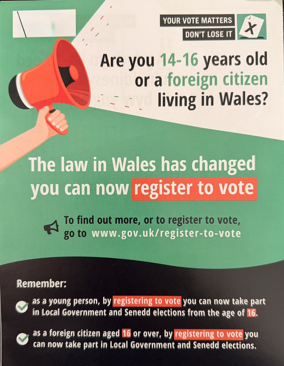Huge implications for Senedd and  local government elections in Wales with Reform UK’s proposal.

Would a Reform UK government overrule the Senedd and ensure parity for all elections in Britain?